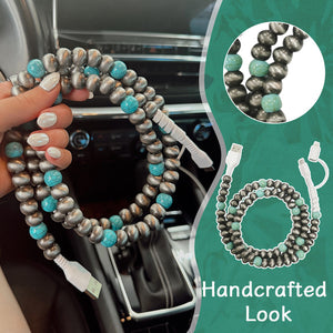 Bohemian Style Handmade Beaded Data Cable