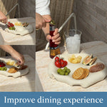 Load image into Gallery viewer, Creative Multi-grid Cream Snack Plate
