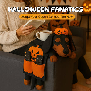 🧡 Halloween Corgi Sofa Organizer – Cozy Chaos Controller in Costume! 🎃