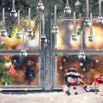 Load image into Gallery viewer, Christmas Aerial Hanging Acrylic Water Drop
