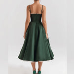 Load image into Gallery viewer, Suspender V-Neck Sleeveless Dress
