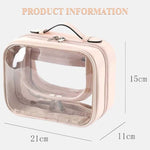 Load image into Gallery viewer, Multi-compartment travel cosmetic bag
