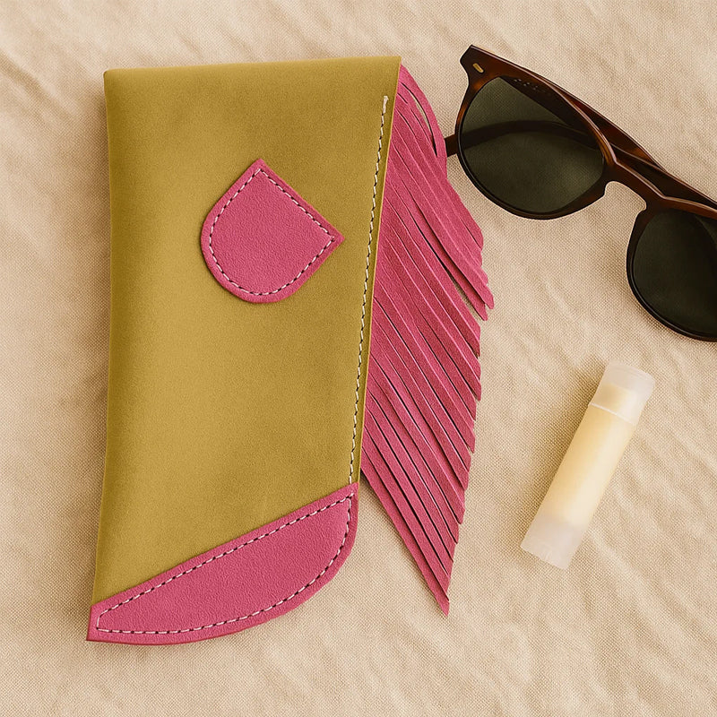 🌸 Boho Cowgirl Fringe Case — For the Wild & Beautiful Ones 🕶💄