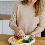 Load image into Gallery viewer, Creative Multi-grid Cream Snack Plate
