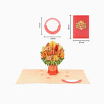 Load image into Gallery viewer, 💐 3D Pop-Up Everlasting Flower Bouquet Greeting Card
