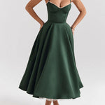 Load image into Gallery viewer, Suspender V-Neck Sleeveless Dress
