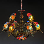 Load image into Gallery viewer, 🦜 “Tropical Harmony” Parrot Chandelier — Light Up the Magic of the Tropics
