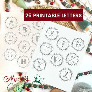 Letter Embroidery Decoration Set