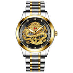 Load image into Gallery viewer, ⌚Embossed Golden Dragon Watch⌚✨
