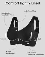 Load image into Gallery viewer, 🎁Women&#39;s Ribbed Push Up Adjustable Wireless Bra
